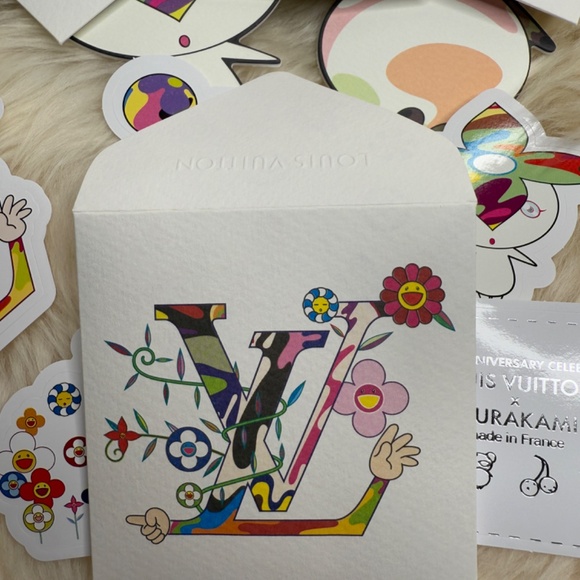 NEW Louis Vuitton X Murakami Sticker Set 6 Stickers - Picture 4 of 4